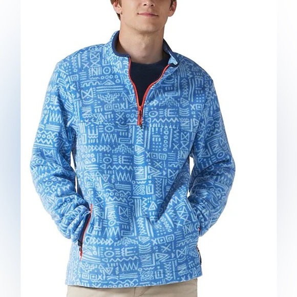 chubbies Other - Chubbies men’s long Sleeve The Sketch Quarter-Zip Pullover Dusty Blue